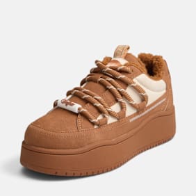 Buffalo ARIYA LACE UP WARM LO - VEGAN NUBUCK brown