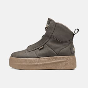 Buffalo JUKA LACE UP MID WARM - VEGAN NUBUCK Braun