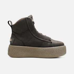 Buffalo JUKA LACE UP MID WARM - VEGAN NUBUCK brown