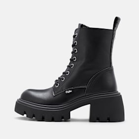 Buffalo ZENA LACE UP MID - VEGAN NAPPA black