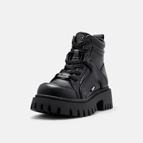 Buffalo ZANOS NC MID - VEGAN NUBUCK Schwarz