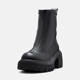 Buffalo ZENA SOCK BOOT MID - VEGAN NAPPA black