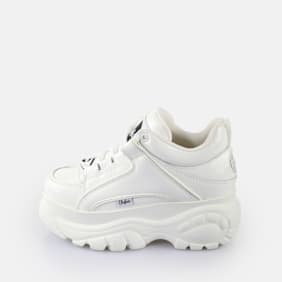 Buffalo Classic Low Patent Leather blanc