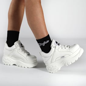 Buffalo Classic Low Patent Leather blanco