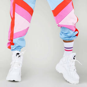 Buffalo Classic High Leather blanco