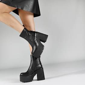 Buffalo Killah Zip Boot MID schwarz