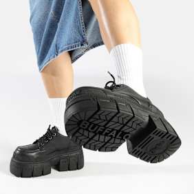 Buffalo Gospher Lace Up CS schwarz