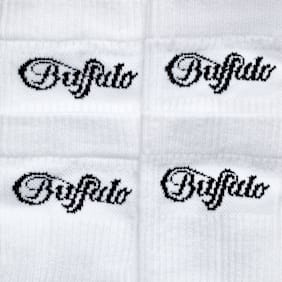 Buffalo Logo Crew Socks (2 Pack) blanc