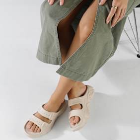 Buffalo CLD Ari Slide beige