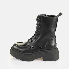 Buffalo BFL // MARS LACE UP - VEGAN NAPPA - BLACK noir