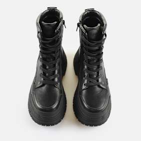 Buffalo Fusion Lace Up MID noir