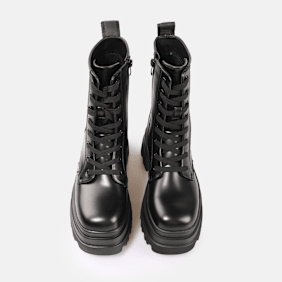 Buffalo Jupiter Lace Up MID noir
