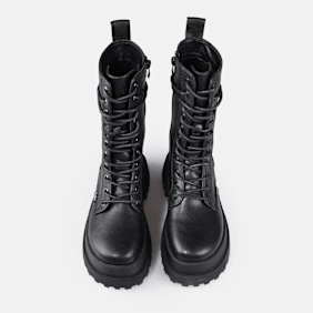 Buffalo Pluto Lace Up MID schwarz