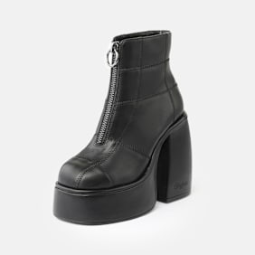 Buffalo Heart Front Zip nero