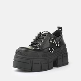Buffalo Gospher Lace Up Punk BS black