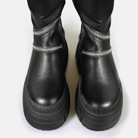 Buffalo Gospher Boot HI Zip noir