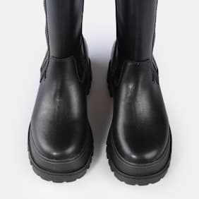 Buffalo Aspha Boot HI Zip noir