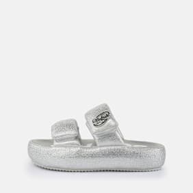 Buffalo Ibiza Slide argent