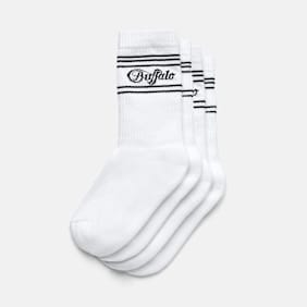 Buffalo TENNIS STRIPES - COTTON blanco