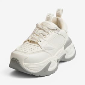 Buffalo DRIVE - VEGAN NAPPA - BLACK bianco