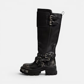 Buffalo SORAYA BIKER HI - VEGAN NAPPA Grau