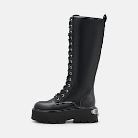 Buffalo BRAKE LACE UP HI - VEGAN NAPPA noir