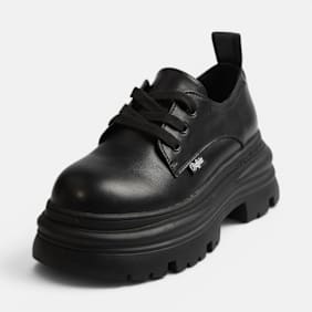 Buffalo DIONE LACE UP LO - VEGAN NAPPA Nero