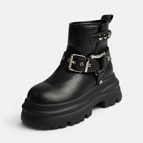 Buffalo DIONE BIKER LO - VEGAN NAPPA Nero