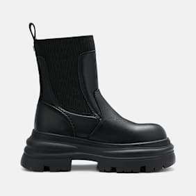 Buffalo DIONE CHELSEA MID  - VEGAN NAPPA Nero