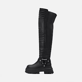 Buffalo Dione Overknee noir