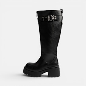 Buffalo LIV ZIP BOOT HI - VEGAN NAPPA Schwarz