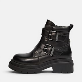 Buffalo CATHY BIKER MID TB - VEGAN NAPPA negro