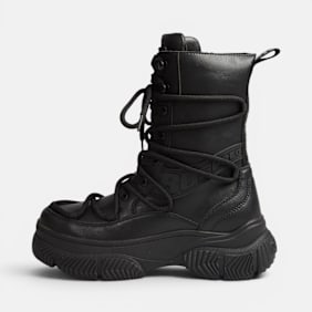 Buffalo DOOZER DOUBLE LACE - VEGAN NAPPA Schwarz