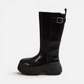 Buffalo FUSION PANEL ZIP HI - VEGAN NAPPA noir