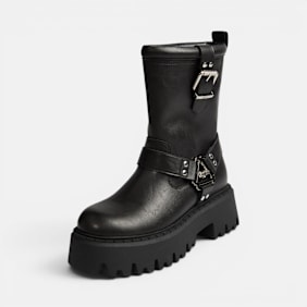 Buffalo ASPEN BIKER PULL ON - VEGAN NAPPA Schwarz