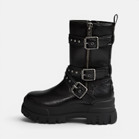 Buffalo ASPHA ZIP BIKER - VEGAN NAPPA nero