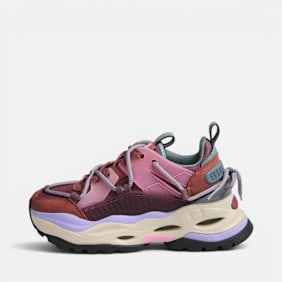Buffalo TRIPLET LACE - VEGAN NUBUCK/NYLON rosa