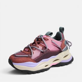 Buffalo TRIPLET LACE - VEGAN NUBUCK/NYLON rosa