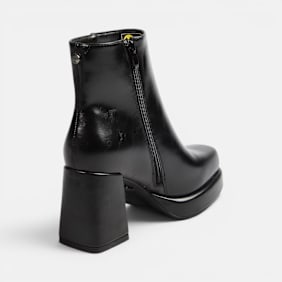Buffalo AALIYAH ZIP MID - VEGAN NAPPA schwarz