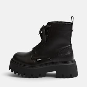 Buffalo ASPEN LACE UP MID BS - VEGAN NAPPA black