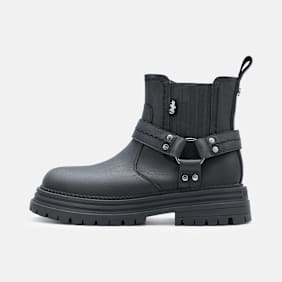 Buffalo LENNOX CHELSEA BIKER LO - VEGAN NUBUCK black