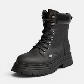 Buffalo LENNOX  WORKBOOT MID - VEGAN NAPPA schwarz