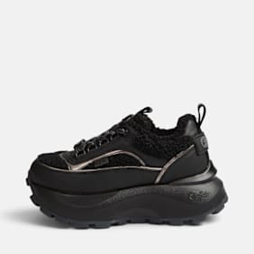 Buffalo MANHATTEN SNEAKER WARM - VEGAN NAPPA/FUR black