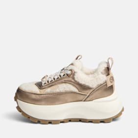 Buffalo MANHATTEN SNEAKER WARM - VEGAN NAPPA/FUR beige