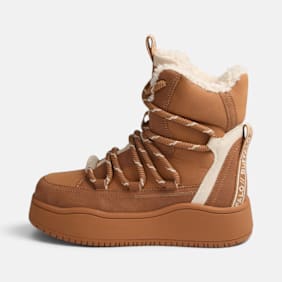 Buffalo ARIYA LACE UP WARM HI - VEGAN NUBUK brown