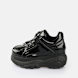 Buffalo Classic Low Patent Leather noir 62416 1