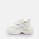 Buffalo YUNO - VEGAN NAPPA/MESH - CREAM/SILVER/PEWTER white 65460 1