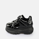 Buffalo Classic Low Patent Leather nero 62416 1