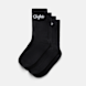 Buffalo Logo Crew Socks (2 Pack) Nero 106307 1