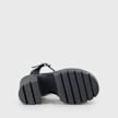 Buffalo JALILA - PLATFORM SANDAL - IMI LEATHER - BLACK black 93438 5